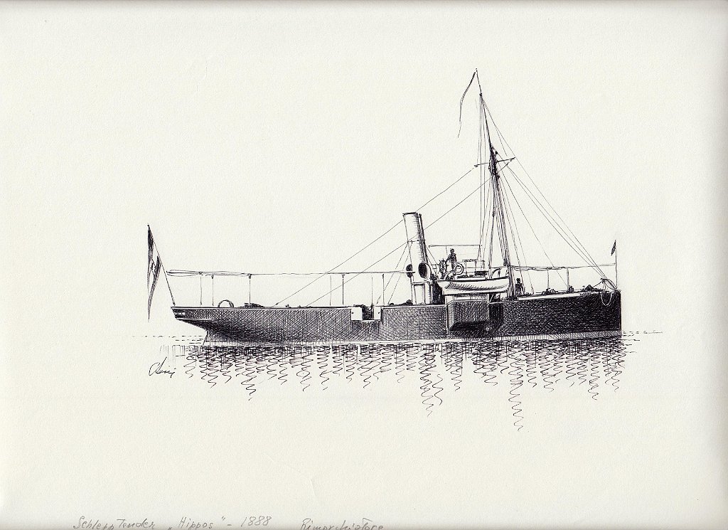 38-Schlepptender 'Hippos' - 1888 - Rimorchiatore
